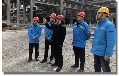 王大真到宜都園區(qū)現場辦公(圖1)