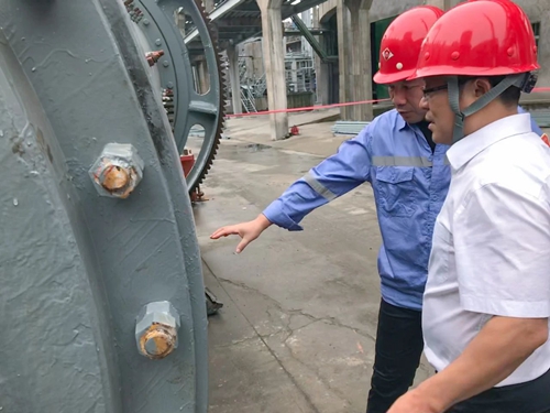 王大真到松滋肥業(yè)、楚星公司和TMP項(xiàng)目現(xiàn)場檢查工作(圖2)