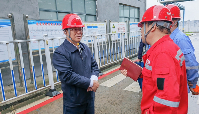 王大真到松滋肥業(yè)、楚星公司和股份公司現場檢查安全生產工作(圖2)