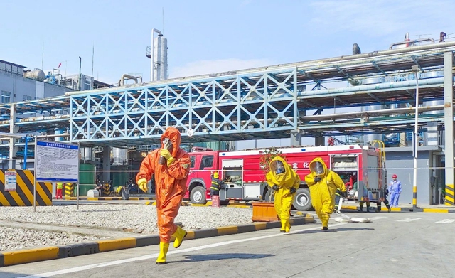 防災減災日，股份公司開展地震次生災害應急演練(圖1)