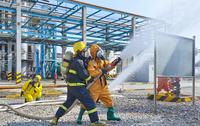 防災減災日，股份公司開展地震次生災害應急演練(圖2)
