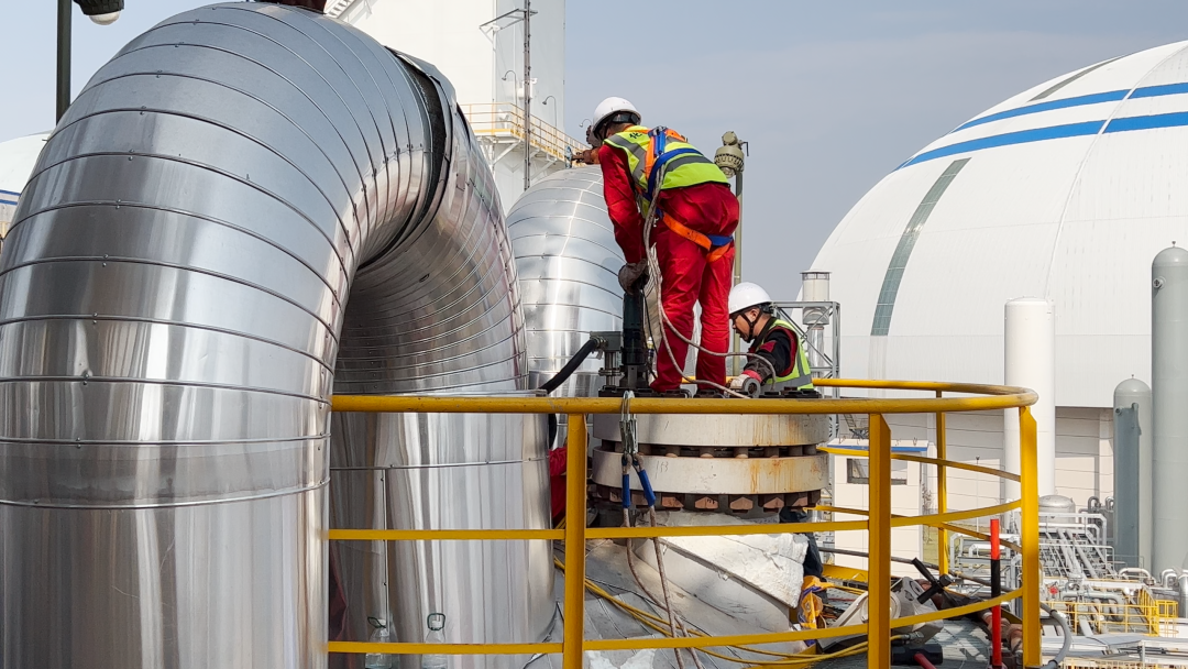 化機公司圓滿完成新宜化工變換爐大修任務(圖5) 化機公司圓滿完成新宜化工變換爐大修任務(圖5)